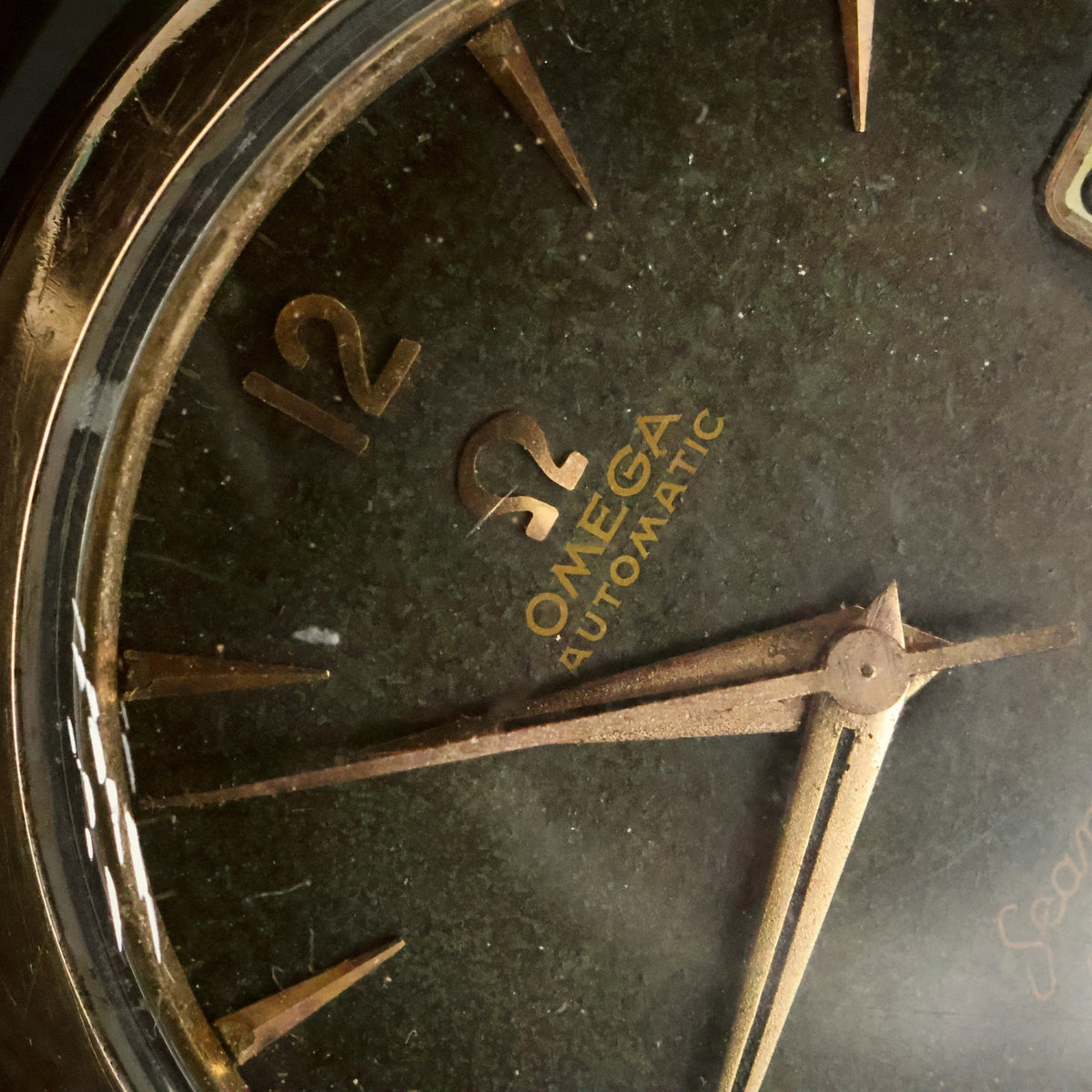 Omega Seamaster Calendar | Black Dial | Rose Gold-Tone | Automatic Date | 1950s, view 9