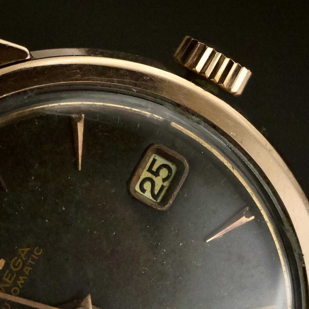 Omega Seamaster Calendar | Black Dial | Rose Gold-Tone | Automatic Date | 1950s, view 10