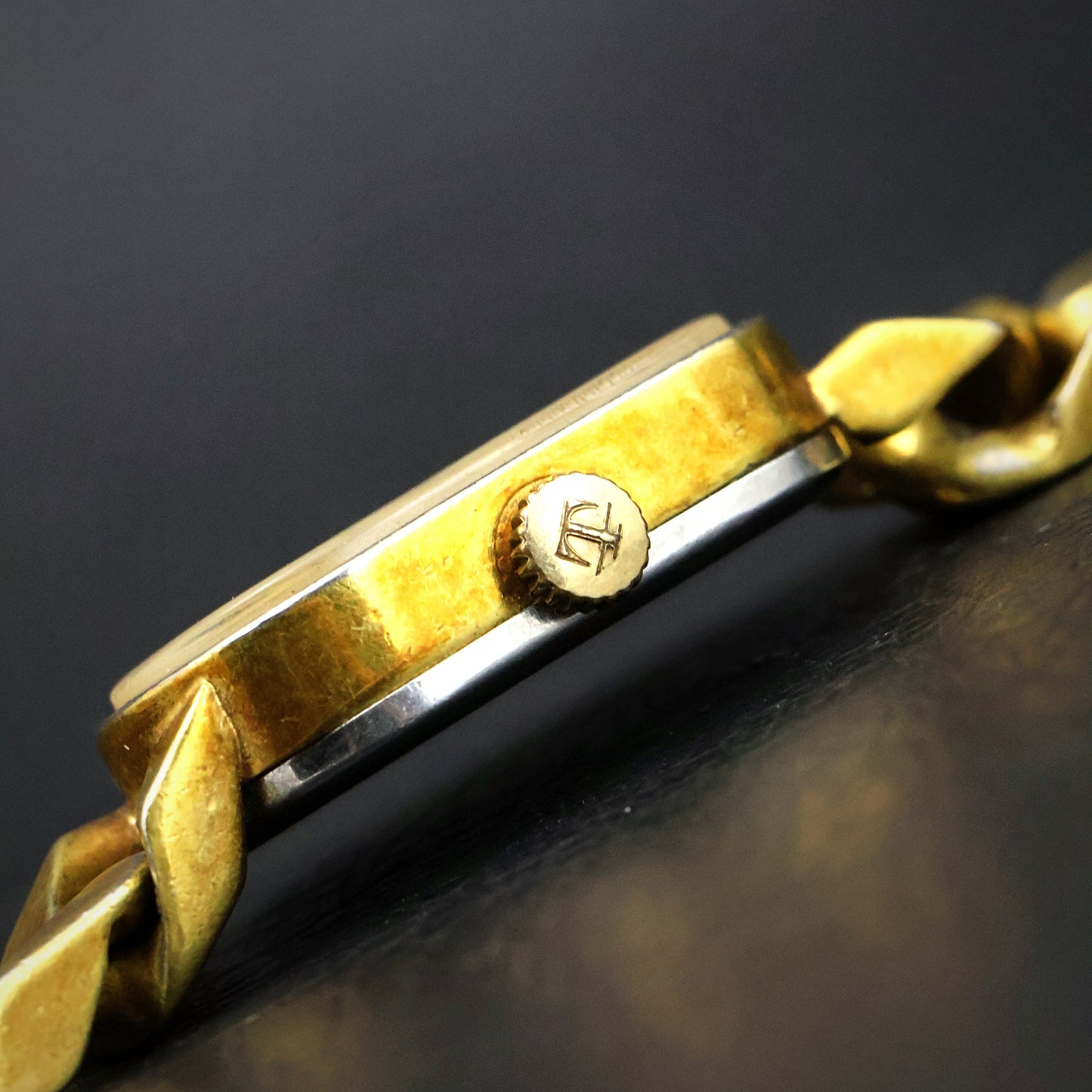 Tissot Stylist Gold Curb-Chain Ladies' Watch