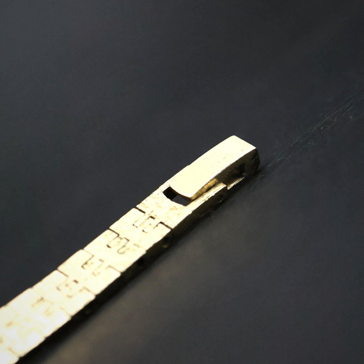 Seiko Gold Oval with Geometric Bracelet