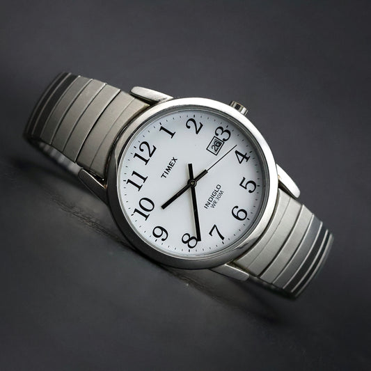Timex Indiglo Easy Reader Silver