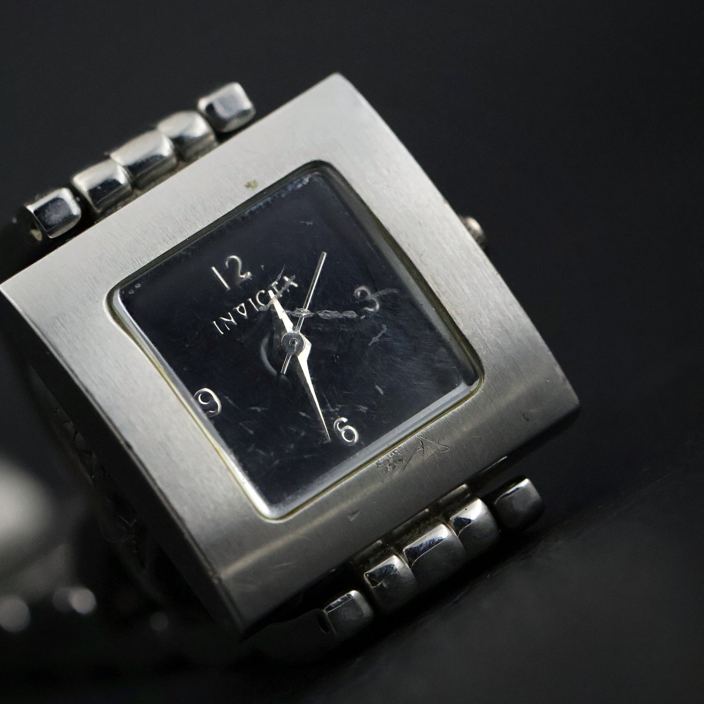 Invicta Brushed Silver Square