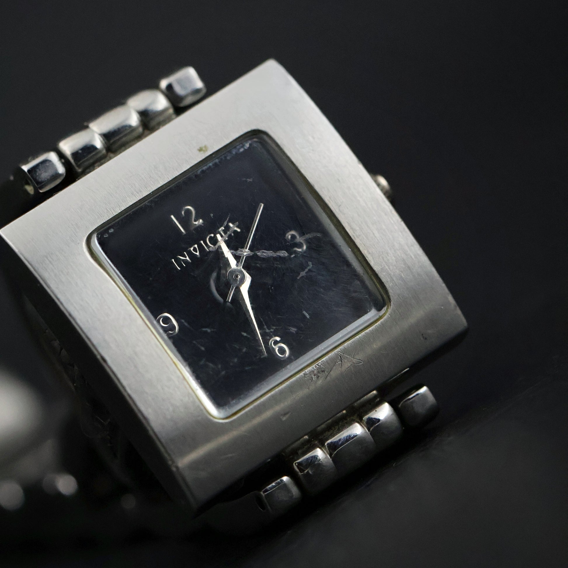 Invicta Brushed Silver Square