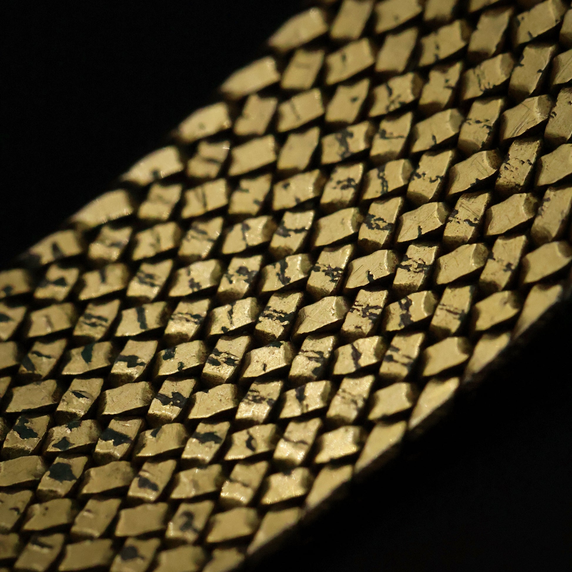 Longines Black Diamond Dial Gold Mesh Watch