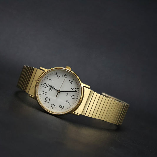 Timex Classic Gold Quartz Expansion Bracelet Watch