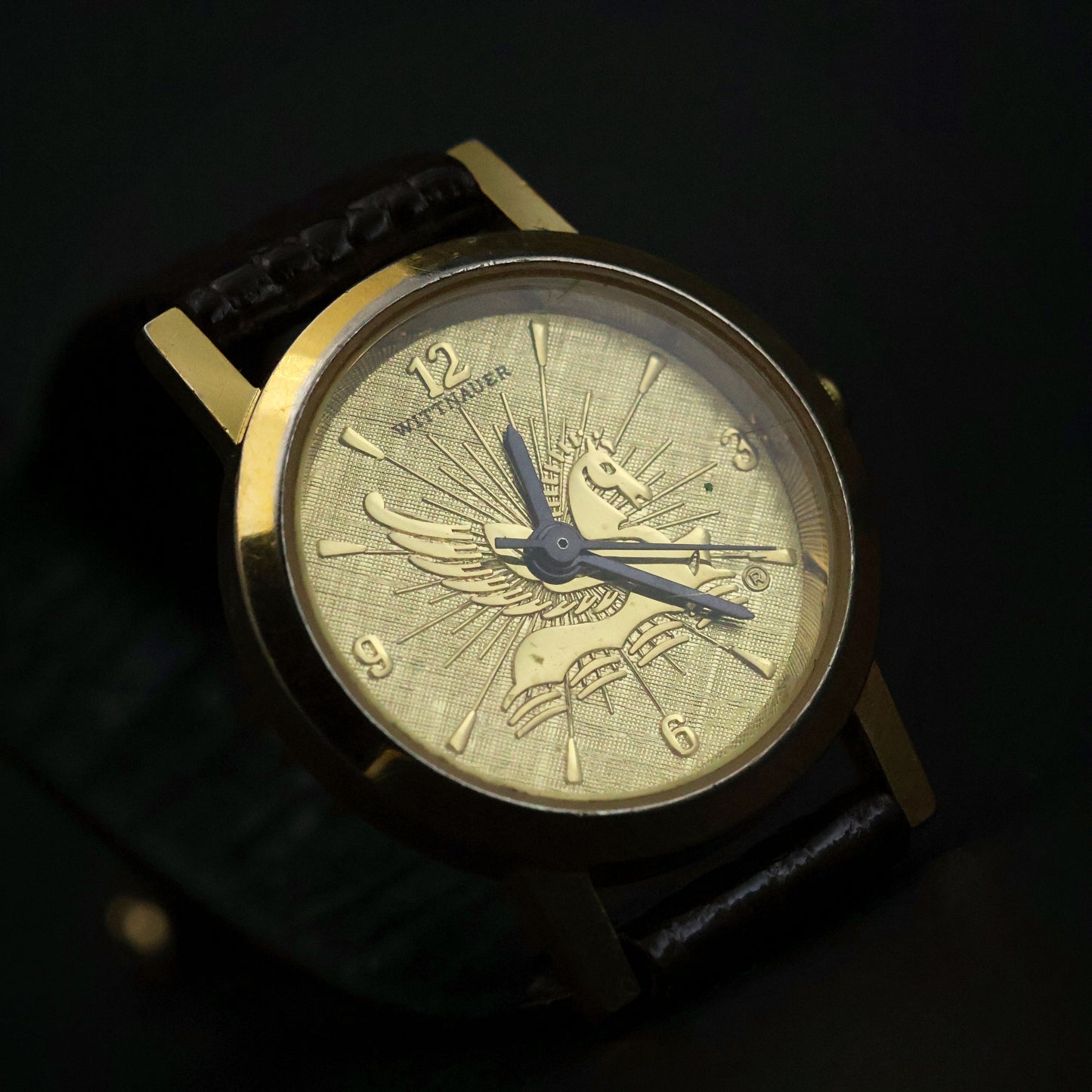Wittnauer Seahorse Embossed Dial Watch