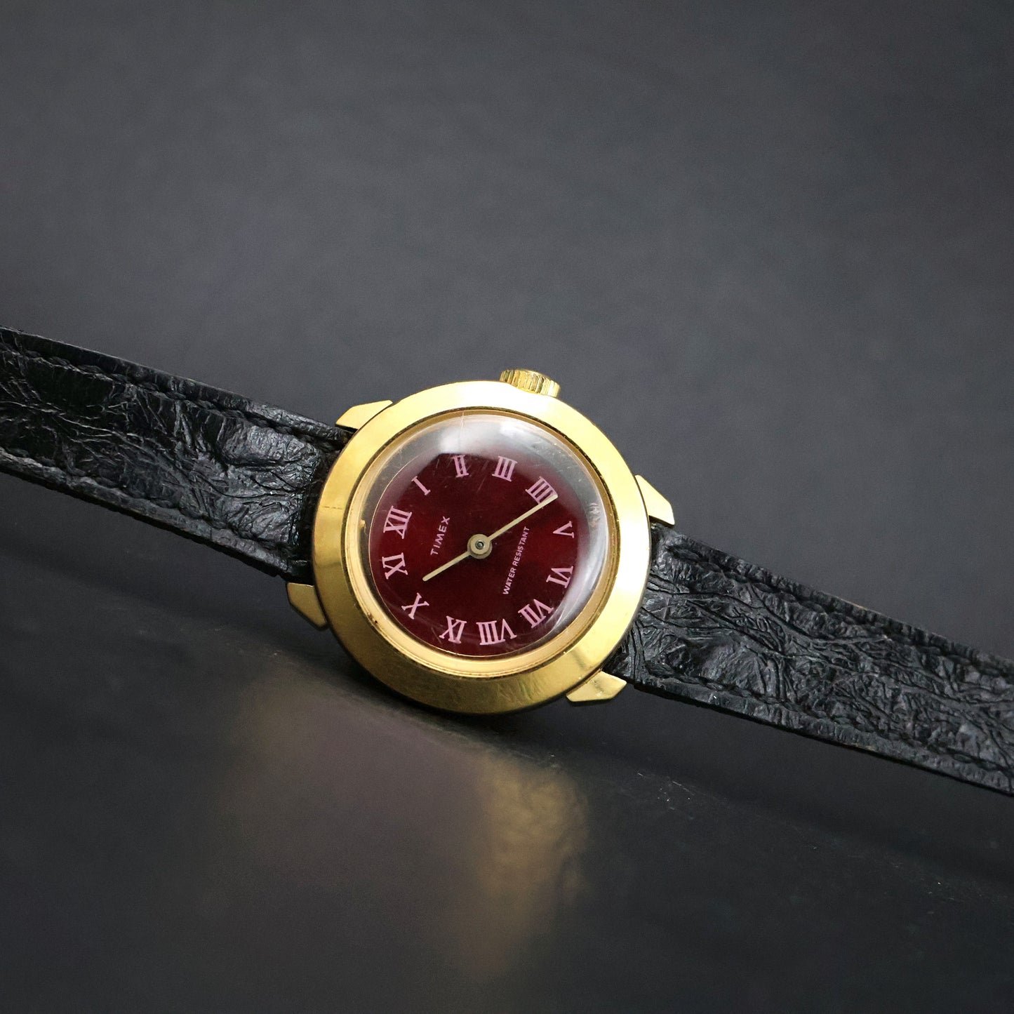 Timex Burgundy Dial Roman Numeral