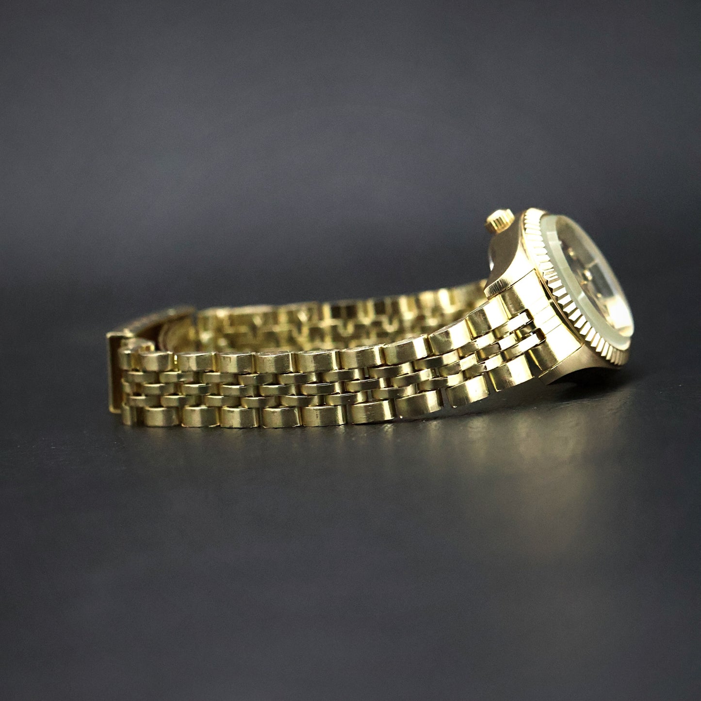 Armitron Gold-Tone Day-Date with Crystal Markers
