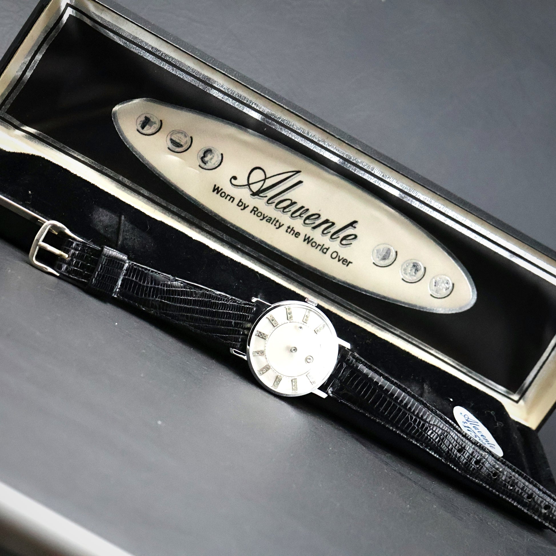Alavente Mystery Dial Diamond Dress Watch