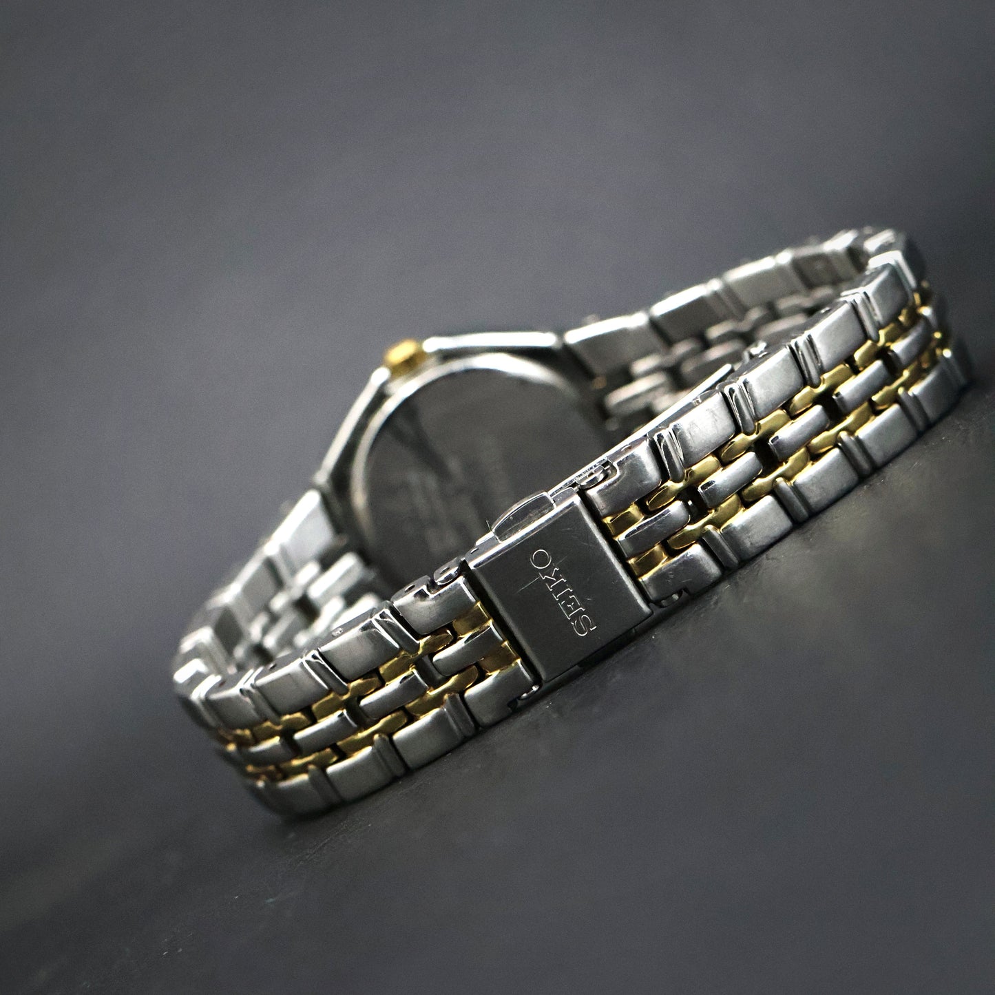 Seiko Two-Tone Scalloped Bezel with Date