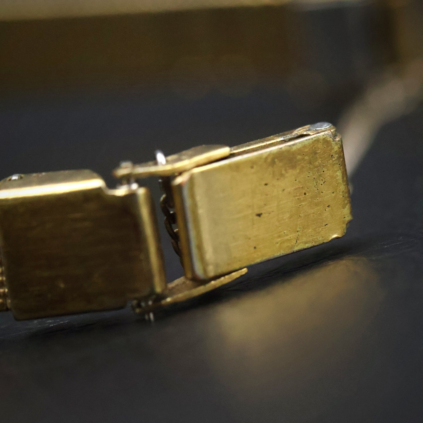 Seiko Gold Oval Bark-Finish Bracelet