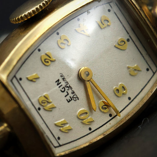 Elgin De Luxe Gold-Filled Tonneau Ladies' Watch