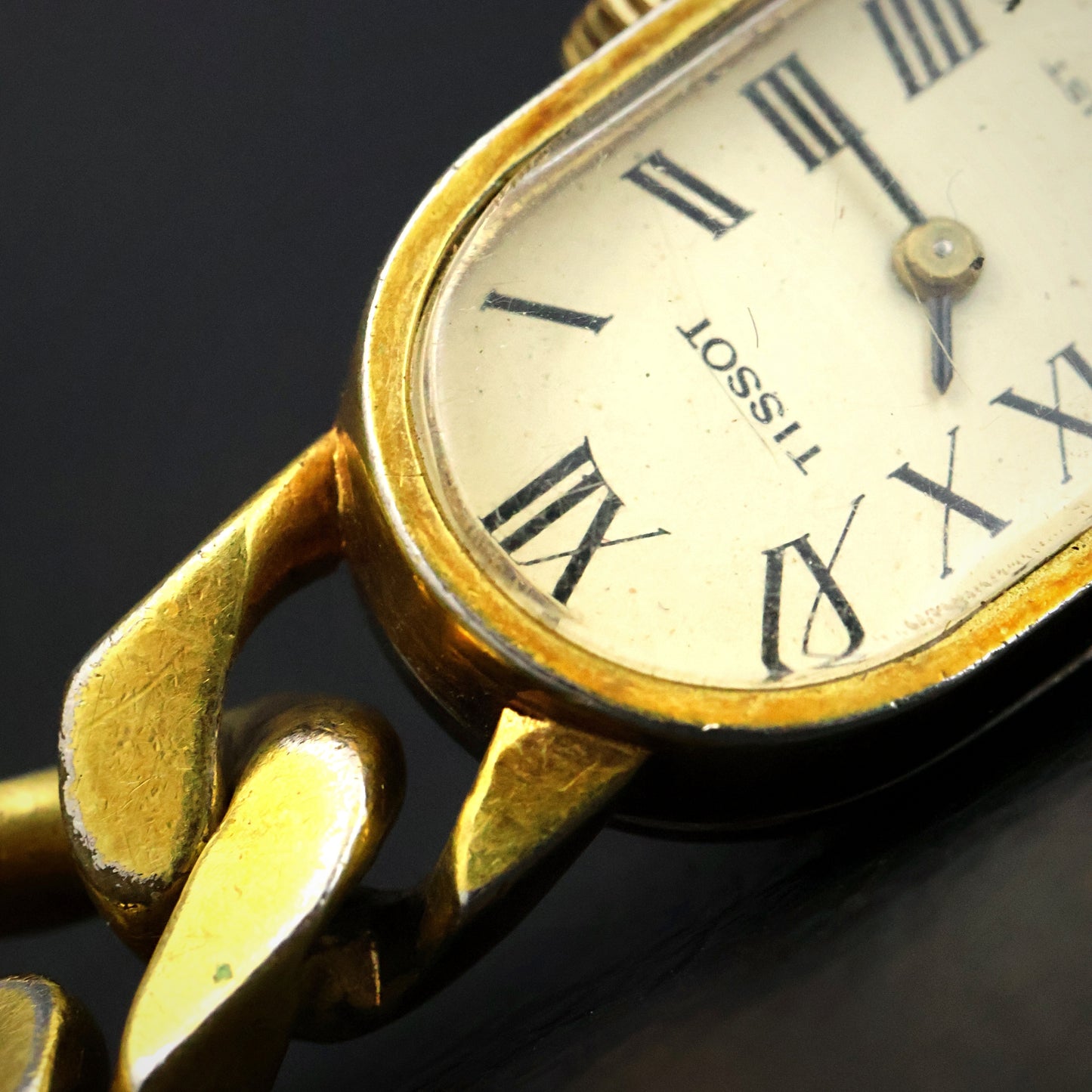 Tissot Stylist Gold Curb-Chain Ladies' Watch