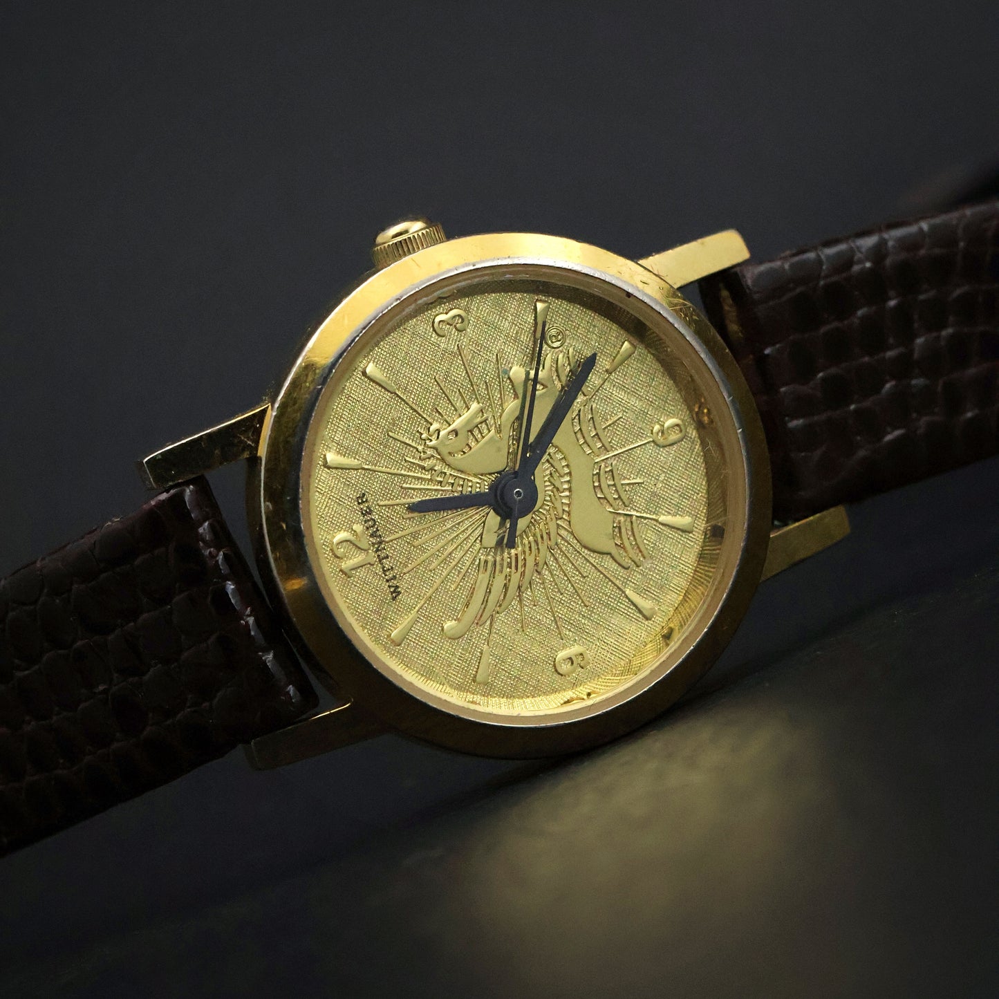 Wittnauer Seahorse Embossed Dial Watch