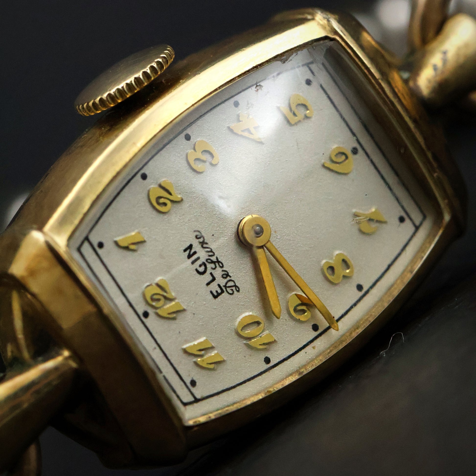 Elgin De Luxe Gold-Filled Tonneau Ladies' Watch