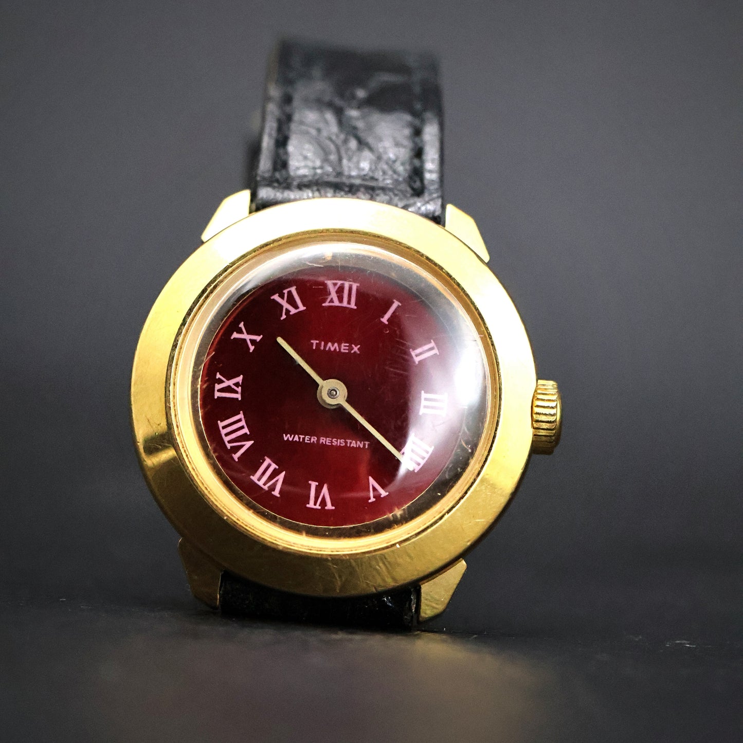 Timex Burgundy Dial Roman Numeral