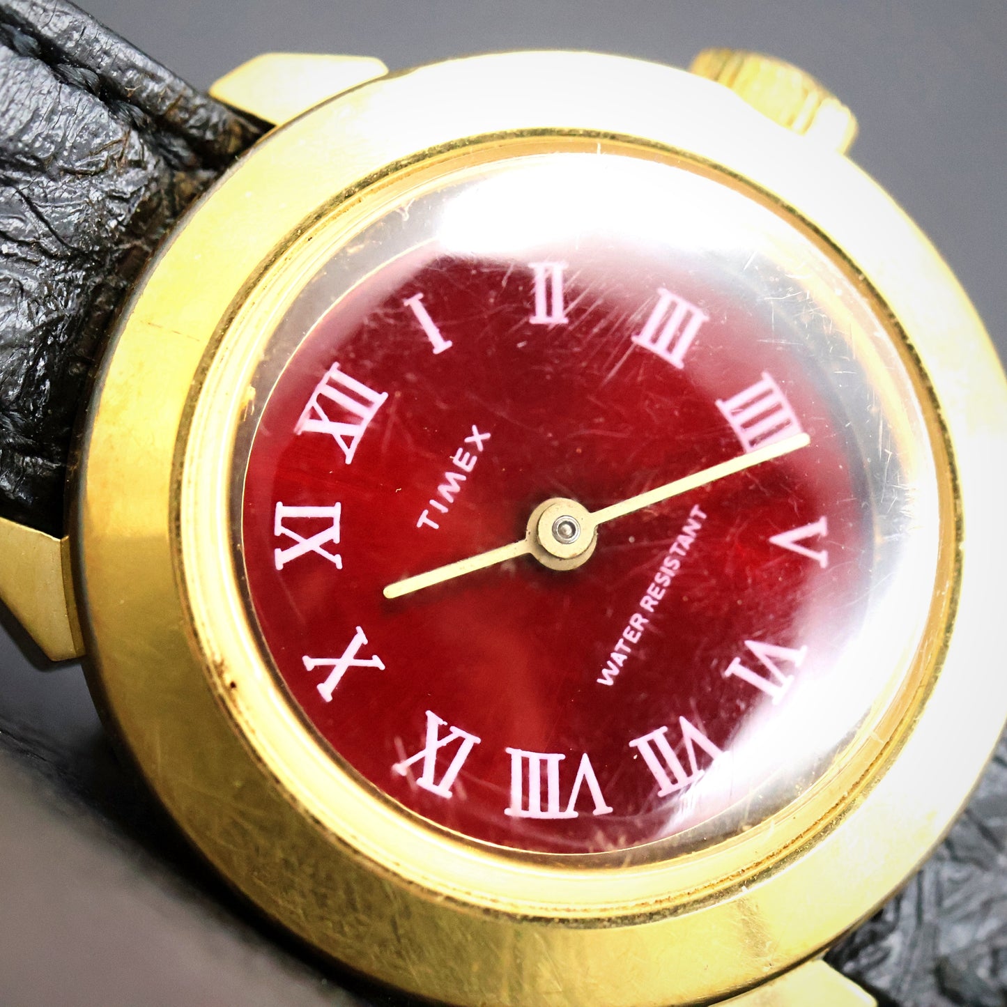 Timex Burgundy Dial Roman Numeral