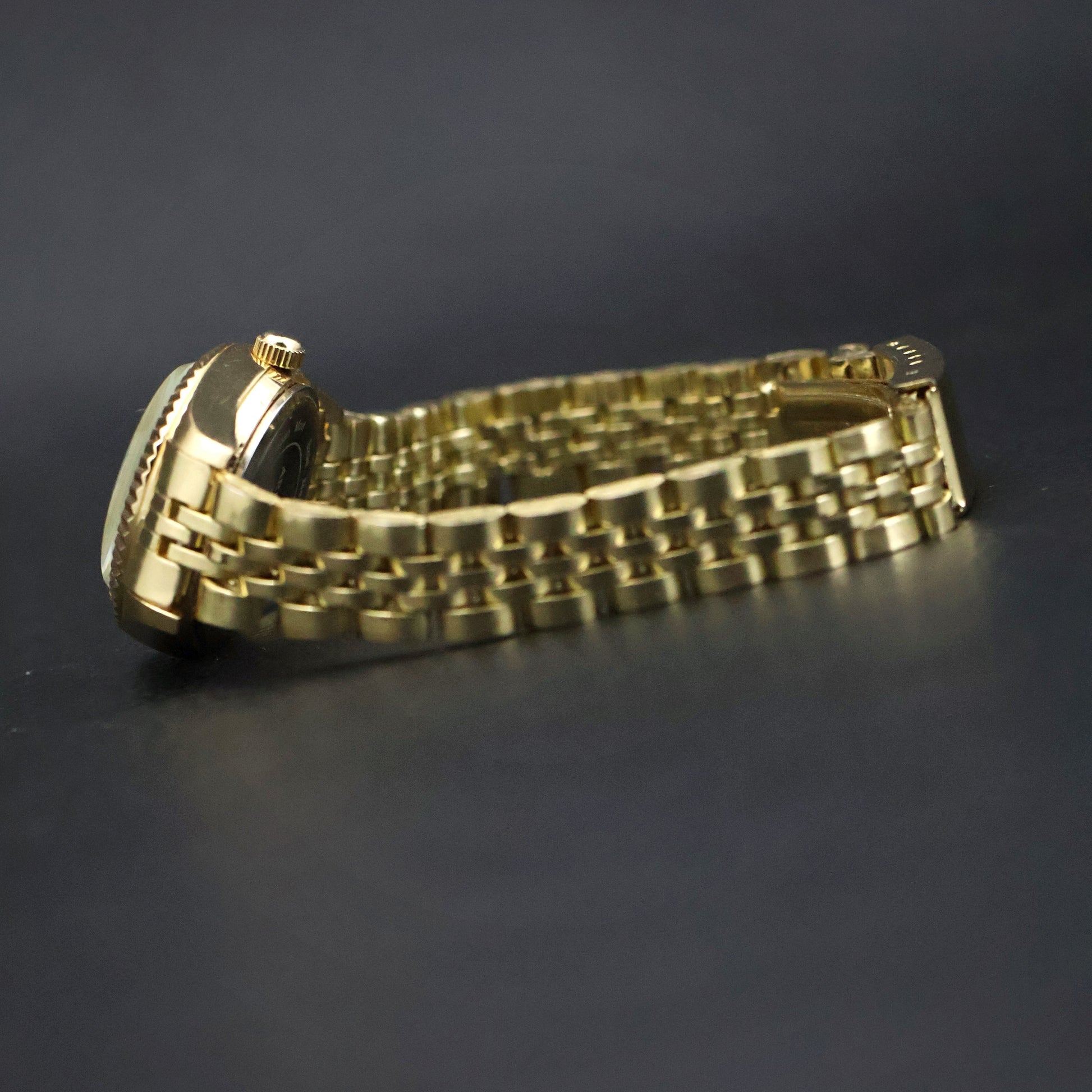Armitron Gold-Tone Day-Date with Crystal Markers